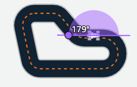Waypoints diagram showing the centerline of the track marked with numbered waypoints 1 through 30.